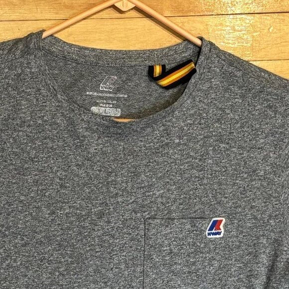 K-Way Grey Pocket T-Shirt - Size L - Picture 4 of 5